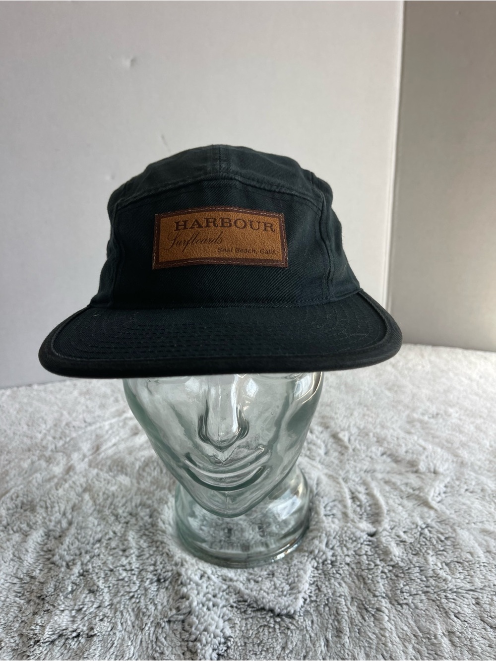 The Classic Black Cap with Gold Embroidered Logo